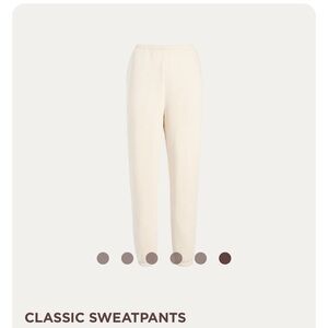 nuuds Cream Classic Sweatpants